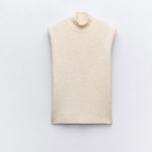 Zara Cream Turtleneck Sweater